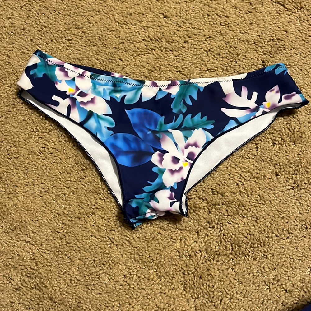 Floral bathing suit bottoms
